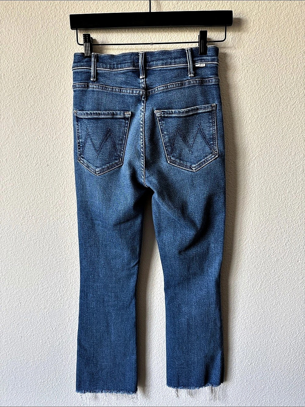 MOTHER The Hustler Ankle Fray Jeans Blue Size 26 - Picture 6 of 6